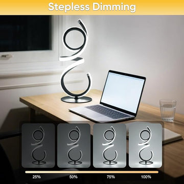 Line Art LED Bedside Lamp | 3 Colours & 5 Brightness Levels