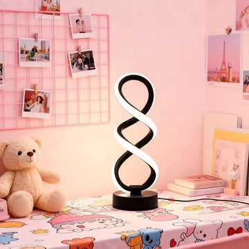 Modern Spiral LED Table Lamp | 3-Colour Dimmable
